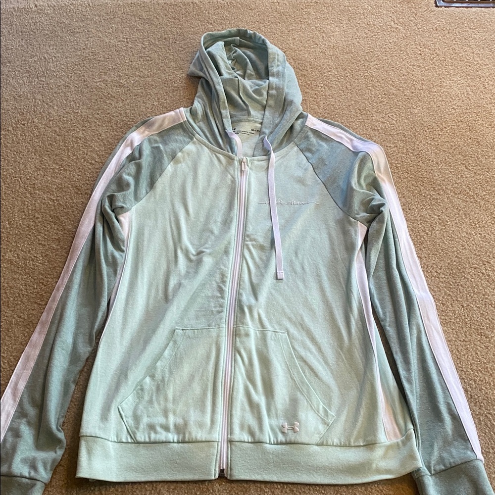 Under Armour Light Green Zip-Up Jacket